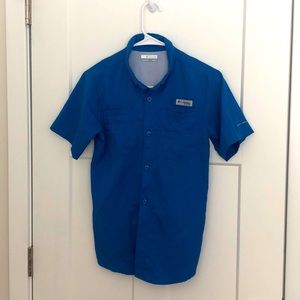 COLUMBIA PFG OMNI-SHADE BOYS SHIRT - Large